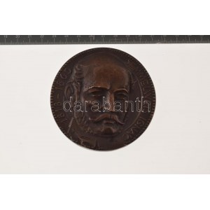 Nagy István János (1938-) Semmelweis Ignác 1818-1865 / Pro Salvte Hominvm kétoldalas, öntött bronz plakett (84mm) T...
