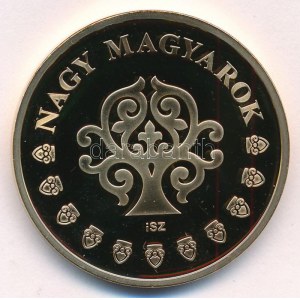 ifj. Szlávics László (1959-) 2012. Nagy Magyarok / Kodály Zoltán aranyozott Cu emlékérem tanúsítvánnyal (40mm) T...