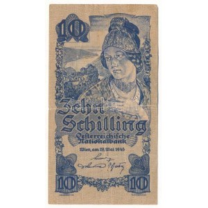 Ausztria 1945. 10Sch 1280 52.993 T:F Austria 1945. 10 Schilling 1280 52.993 C:F Krause#114