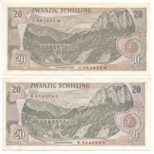 Ausztria 1967. 20Sch (2x) T:F Austria 1967. 20 Schilling (2x) C:F Krause P#142