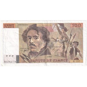 Franciaország 1991. 100Fr T:F szép papír France 1991. 100 Francs C:F fine paper Krause P#152