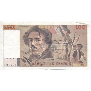 Franciaország 1991. 100Fr T:F France 1991. 100 Francs C:F Krause P#152