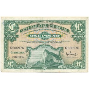 Gibraltár 1965. 1P T:F Gibraltar 1965. 1 Pound C:F Krause P#18.a