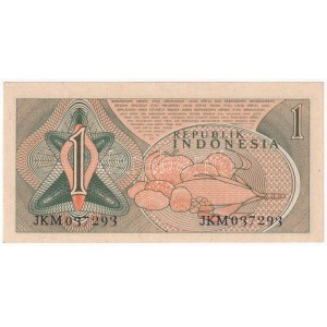 Indonézia 1961. 1R (97x) közte sorszámkövetők T:UNC-XF Indonesia 1961. 1 Rupiah (97x) within consecutive serials C:UNC...