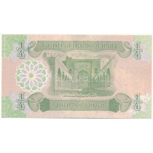 Irak 1993. 1/4D T:UNC Iraq 1993. 1/4 Dinar C:UNC Krause P#77
