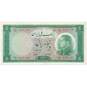 Irán 1954. 50R T:III Iran 1954. 50 Rials C:F Krause 66