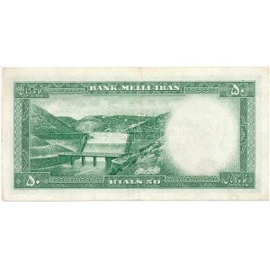 Irán 1954. 50R T:III Iran 1954. 50 Rials C:F Krause 66