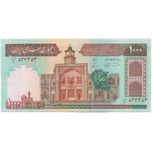 Irán DN (1982-2002) 1000R T:VF Iran ND (1982-2002) 1000 Rials C:VF Krause P#138
