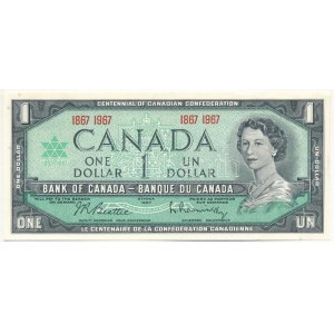 Kanada 1967. 1D A Kanadai Konföderáció centenáriuma emlékkiadás T:AU Canada 1967. 1 Dollar ...