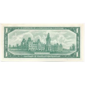 Kanada 1967. 1D A Kanadai Konföderáció centenáriuma emlékkiadás T:AU Canada 1967. 1 Dollar ...