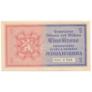 Német Harmadik Birodalom / Cseh-Morva Protektorátus 1940. 1K C 045 T:UNC,AU German Third Reich ...