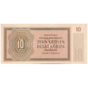 Német Harmadik Birodalom / Cseh-Morva Protektorátus 1942. 10K T:UNC,AU German Third Empire ...