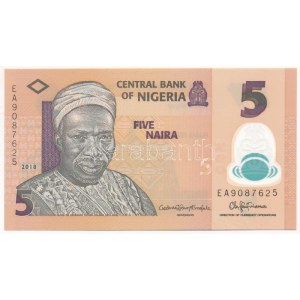 Nigéria 2018. 5N T:UNC Nigeria 2018. 5 Naira C:UNC