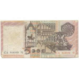 Olaszország 1979. 5000L T:F,VG beszakadás Italy 1979. 5000 Lire C:F,VG tear Krause P#105