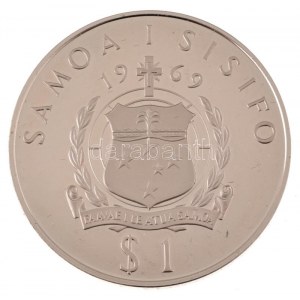 Szamoa 1969. 1T Stevenson in original case T:AU (PP) Samoa 1969. 1 Tala Stevenson in original case C:AU (PP...