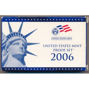 Amerikai Egyesült Államok 2006S 1c-1$ (5xklf) forgalmi sor, műanyag tokban + 1/4$ Cu-Ni 50 állam (5xklf)...