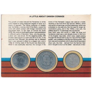 Dánia 1982. 5ö - 10K (6xklf) forgalmi sor karton dísztokban T:UNC patina Denmark 1982. 5 Öre - 10 Kroner (6xdiff...