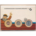Dánia 1982. 5ö - 10K (6xklf) forgalmi sor karton dísztokban T:UNC patina Denmark 1982. 5 Öre - 10 Kroner (6xdiff...