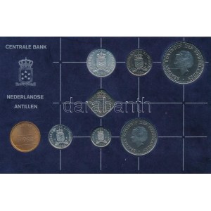 Holland Antillák 1984. 1c - 2 1/2G (7xklf) forgalmi sor + Rijks Munt Cu zseton műanyag dísztokban T...