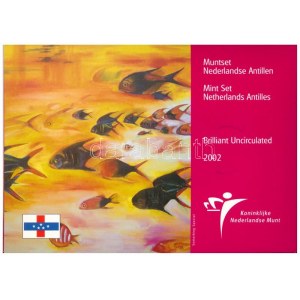 Holland Antillák 2002. 1c - 5G (8xklf) forgalmi sor szettben, karton dísztokban T...