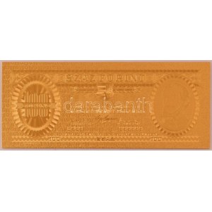 1947. 100Ft aranyozott bankjegy replika T:UNC
