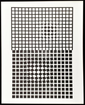 Vasarely Victor (1908-1997): Corpusculaires. Szitanyomat, papír. Jelzés nélkül. Neuchatel, 1973, Éditions du Griffon...