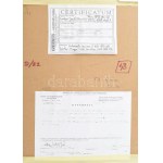 Gábor Jenő (1893-1968): Fantom. Fedőfehér, fotókarton. Jelezve jobbra lent. Üvegezett fakeretben...