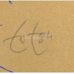 Amerigo Tot (1909-1984): Négy szentek, 1984. 6 db grafika mappában. Ofszet, papír. Jelezve jobbra lent...