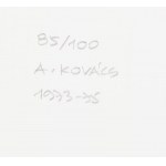 Kovács Attila (1938-2017): Koordináta geometria 1973/75. Szitanyomat, papír, jelzett és számozott (85/100) a hátoldalán...