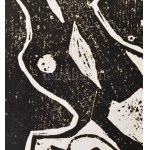 Bálint Endre (1914-1986): (...) tánc, 1950. Monotípia, papír. Jelzett...