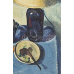Bruhn Tvede, Alice (1906?-1970): Art deco csendélet (Stilleben). Olaj, vászon. Jelzés nélkül...