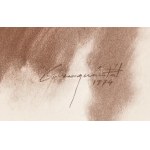 Csergezán Pál (1924-1996): Szalonkák. Nyomat, papír, jelzett a nyomaton, az Erste Csergezán Pál Kunstmappe c. mappából...