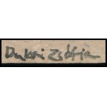 Dukai Zsófia (?-): Önarckép, 2004. Akvarell, karton, jelzett, 21x14,5 cm