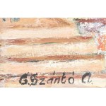 G. Szántó András (?-2002): Velence / Venezia 1981-87 között. (Ponte delle Tette / Csöcsök hídja) Olaj, vászon...