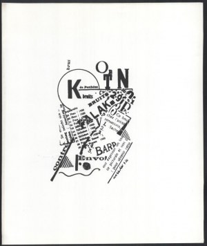 Kassák Lajos (1887-1967) Kompozíció. Szitanyomat, papír. Jelzett a nyomaton. Kissé sérült. Lapméret: 35x28,5 cm...