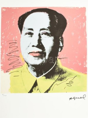 Andy Warhol (1928-1987): Mao Ce Tung - Mao Zhe Dong. Ofszet litográfia, papír, jelzett a nyomaton. Kézzel sorszámozott...