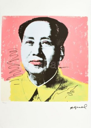 Andy Warhol (1928-1987): Mao. Ofszet litográfia, papír, jelzett a nyomaton. Kézzel sorszámozott: 22 /100...