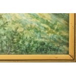 2 db felvidéki vár képe: Vargha Tamás: Fülek, ..., akvarell-papír, jelzett, sérült fakeretben 24x33 cm ...