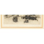 Olvashatatlan jelzéssel: Heidelberg. Rézkarc, papír. Jelzett, 24x18 cm Paszpartuban