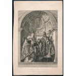 Paolo Veronese (1528-1588) után, William (Wilhelm) Unger (1837-1932) metszése: St. Geminianus és St. Severus. Rézkarc...