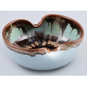 Horváth Magdolna (1929 - ): Asztaldísz. Jelzett, hibátlan, d: 14,5 cm