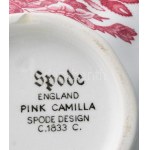 Spode England Pink Camilla angol fajansz tejkiöntő. Matricás, jelzett, minimális mázrepedésekkel, m...