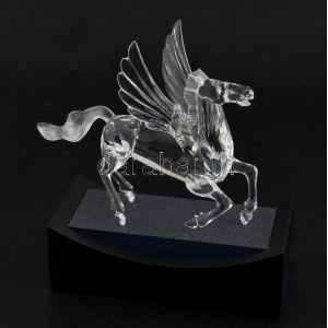 1998 Swarovski Pegazus kristály figura, hibátlan, eredeti dobozában, m: 13 cm