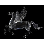 1998 Swarovski Pegazus kristály figura, hibátlan, eredeti dobozában, m: 13 cm