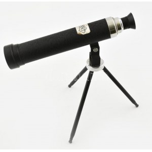 Ofotért retró játék/makett távcső tripod állvánnyal, összecsukható, etikettel jelzett, m...
