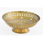 Bronz kínáló, d: 17 cm, m: 6,5 cm