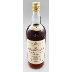 cca 1980? The Macallan Single Highland Malt Scotch Whisky 12 years old, bontatlan palack skót whisky, 43%...