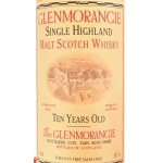 1993 The Glenmorangie Single Highland Malt Scotch Whisky 10 years old, kissé foltos díszdobozzal...