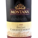 2000 Montana East Coast Cabernet Merlot, New Zealand, 13% Vol., 0,75L, bontatlan palack...