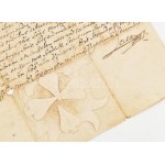 1723 Kolozsváron kiadott oklevél erdélyi, krasznai, kolozsvári birtokok ügyében császári papírfelzetes viaszpecséttel...